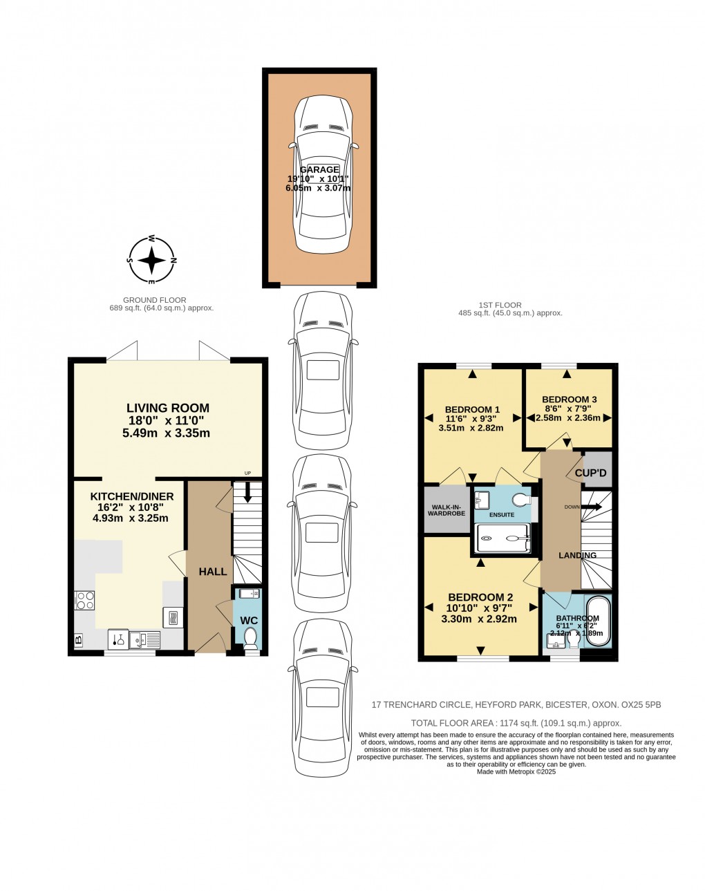 Floorplan for Trenchard Circle, Upper Heyford, Bicester