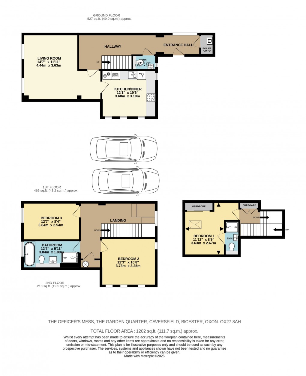 Floorplan for The Officers Mess, Orchard Lane, Caversfield, Bicester