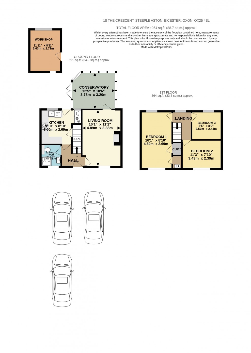 Floorplan for The Crescent, Steeple Aston, Bicester