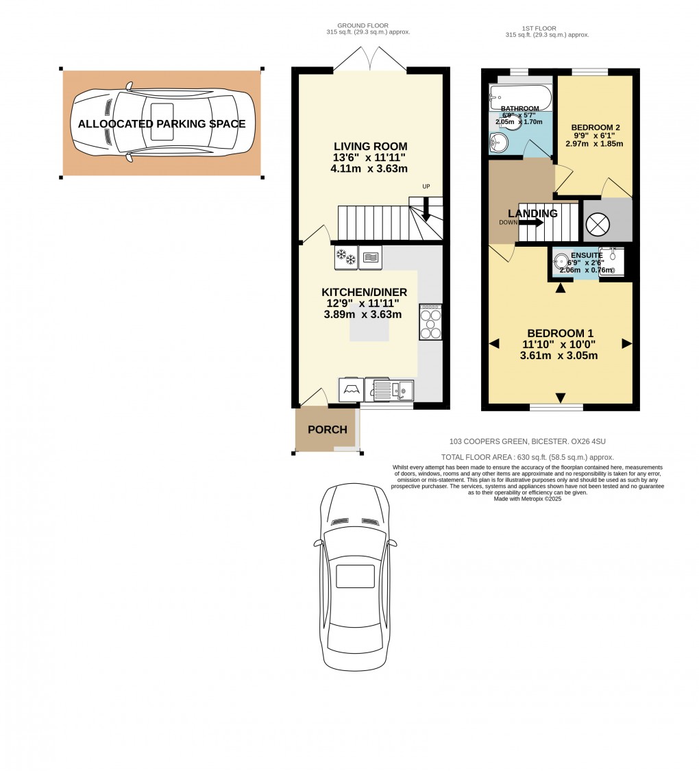 Floorplan for Coopers Green, Bicester
