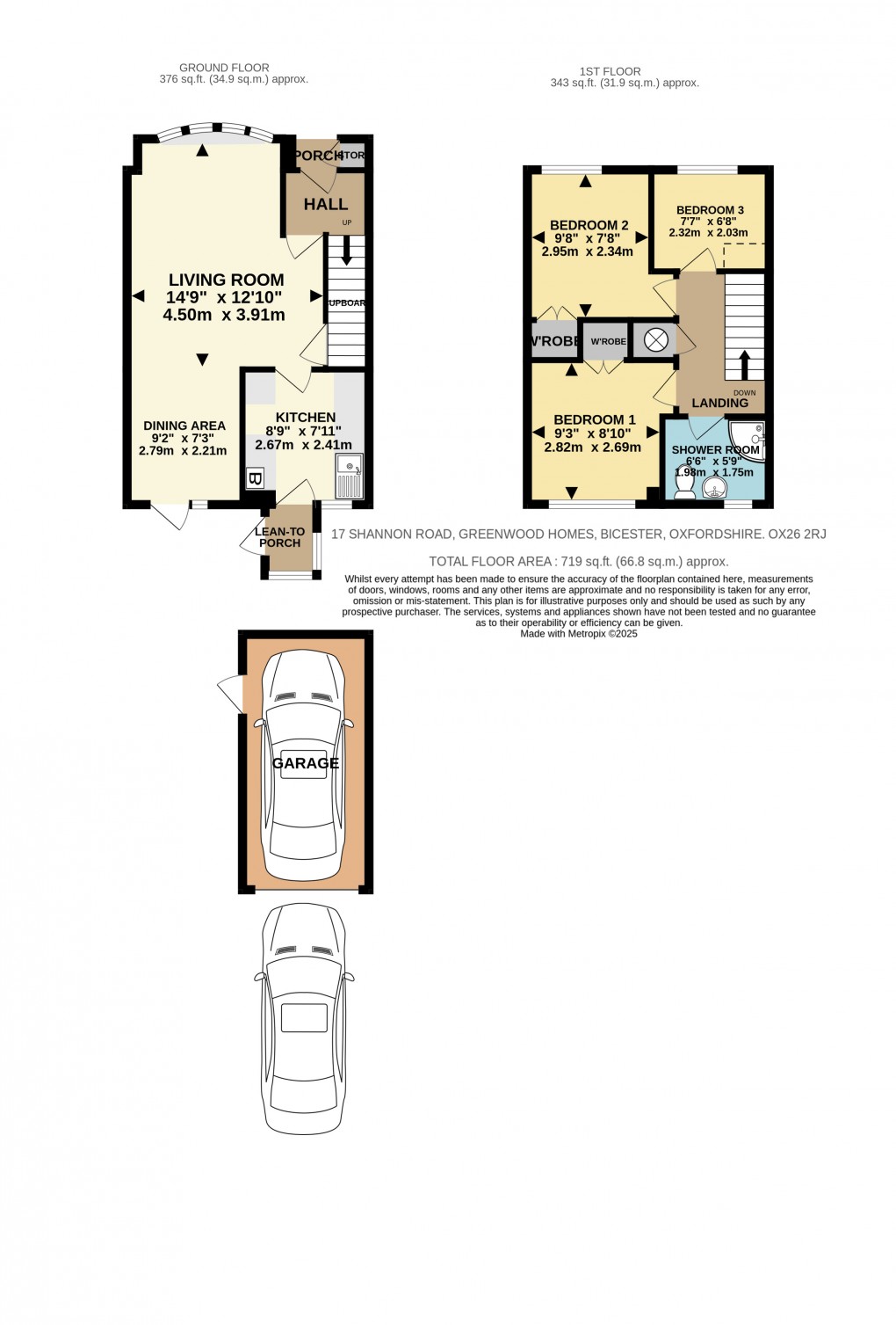Floorplan for Shannon Road, Bicester