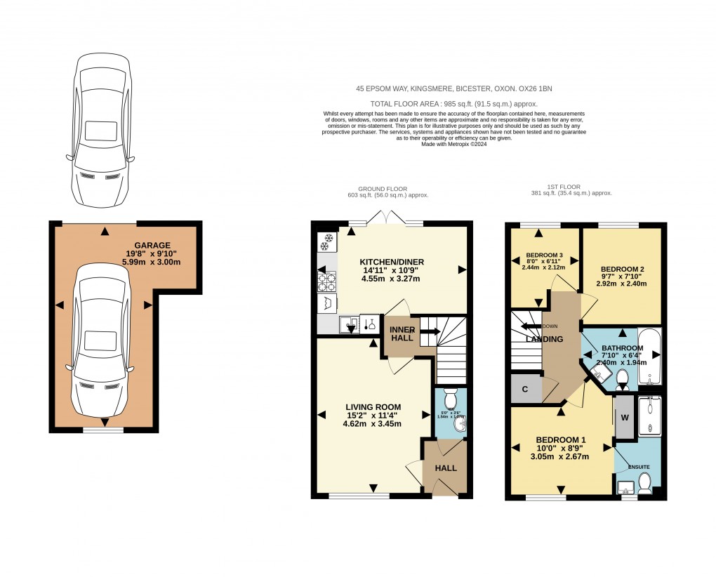 Floorplan for Epsom Way, Bicester