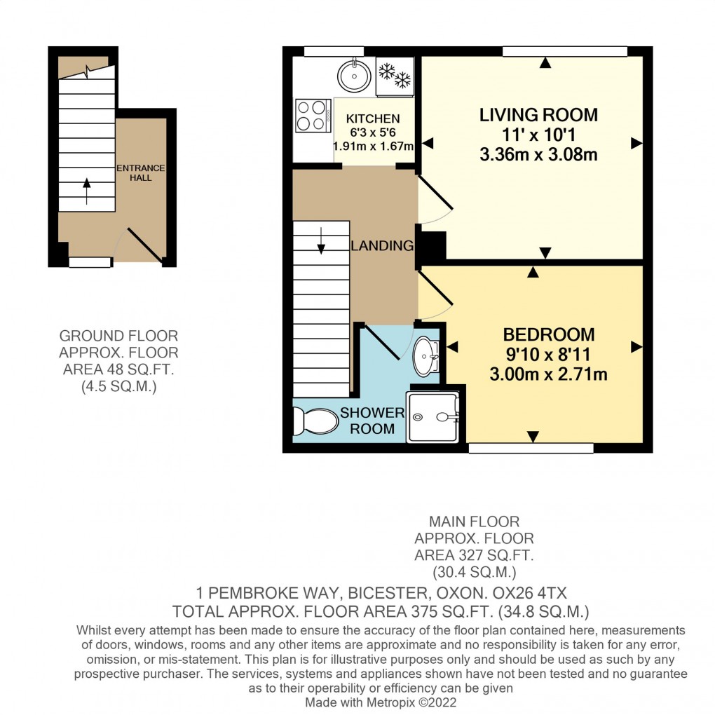 Floorplan for Pembroke Way, Bicester