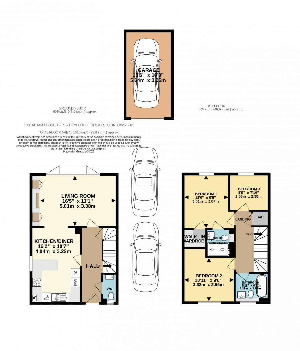 Floorplan for Chatham Close, Upper Heyford, Bicester