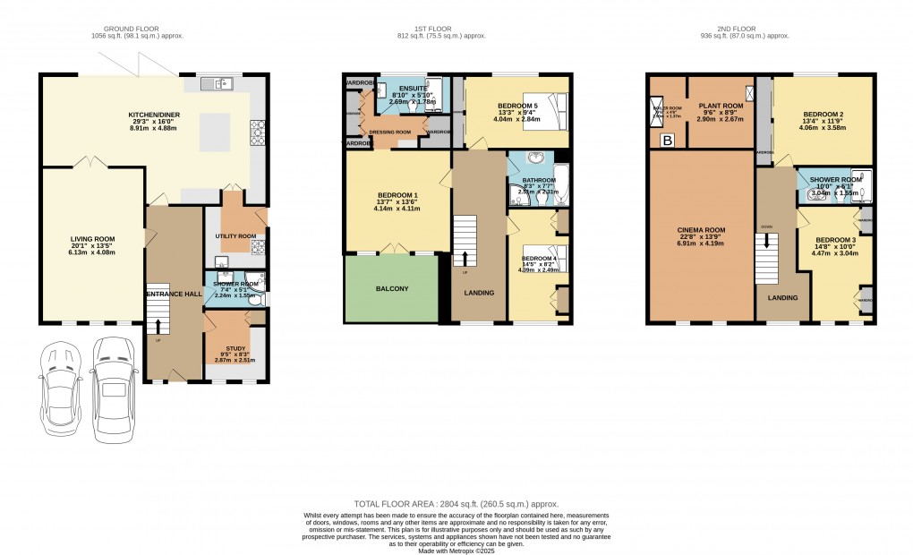 Floorplan for Beckett Way, Ambrosden, Bicester