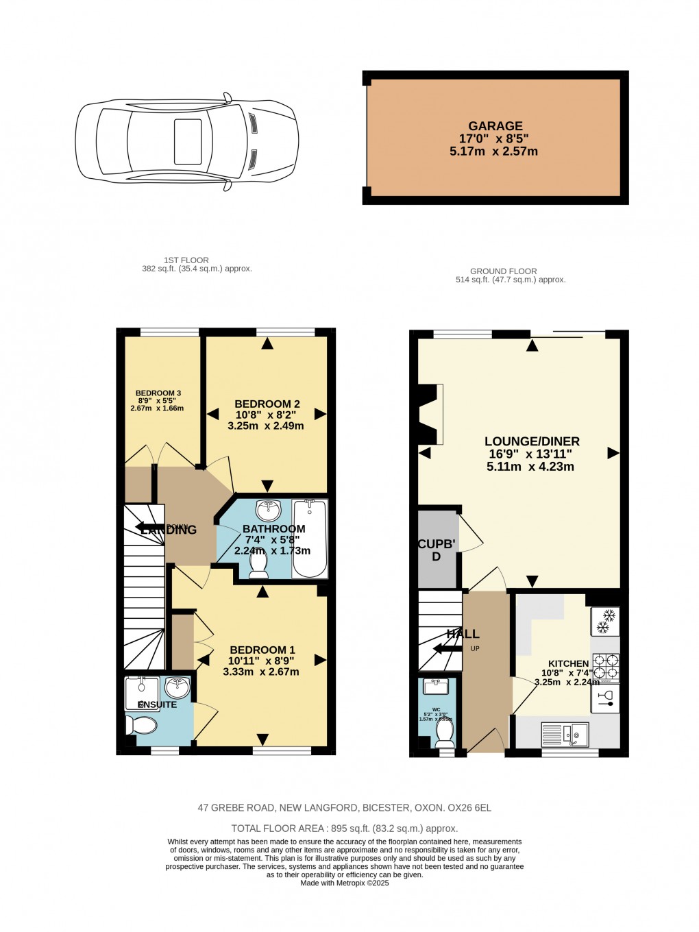 Floorplan for Grebe Road, Bicester