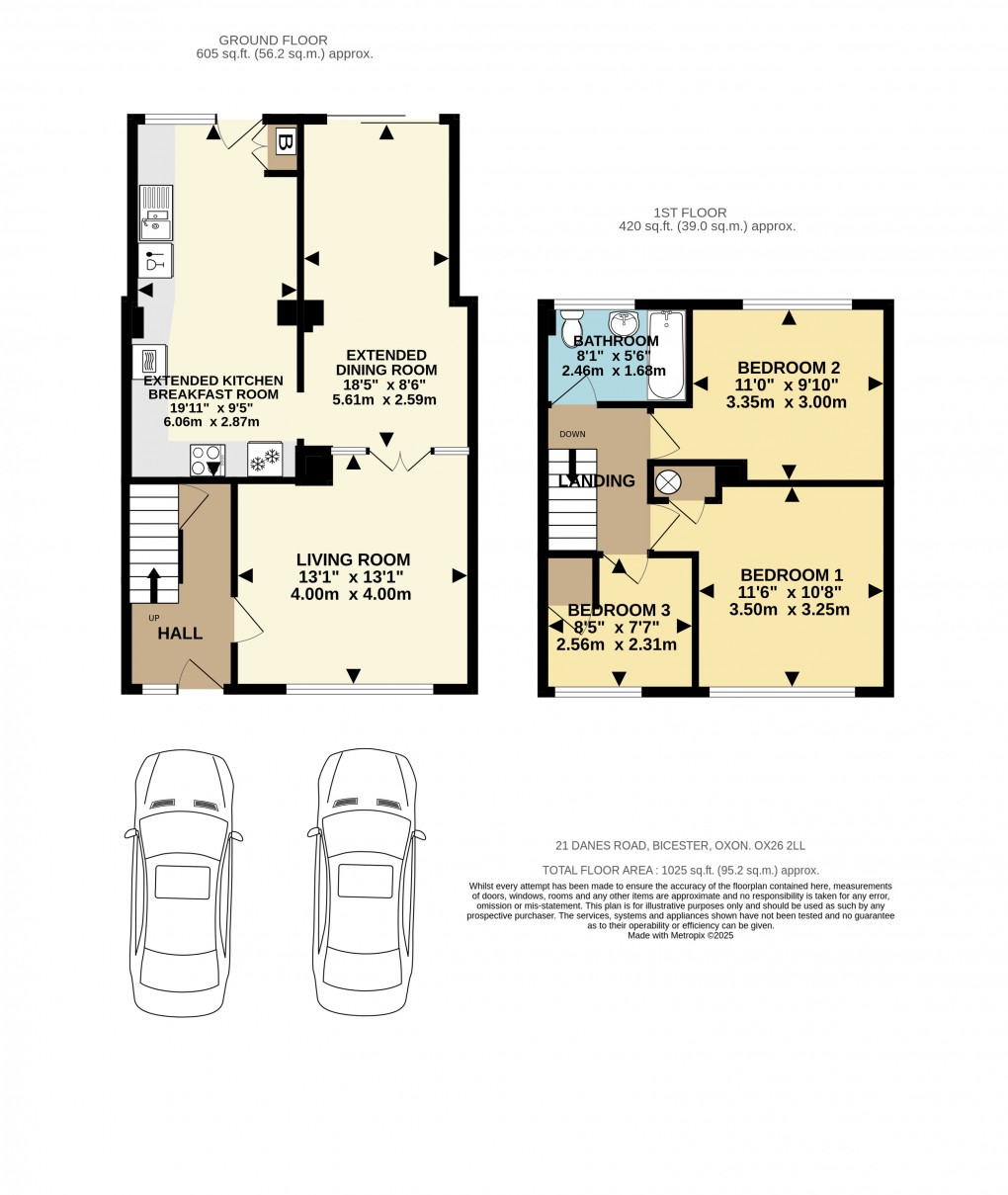 Floorplan for Danes Road, Bicester