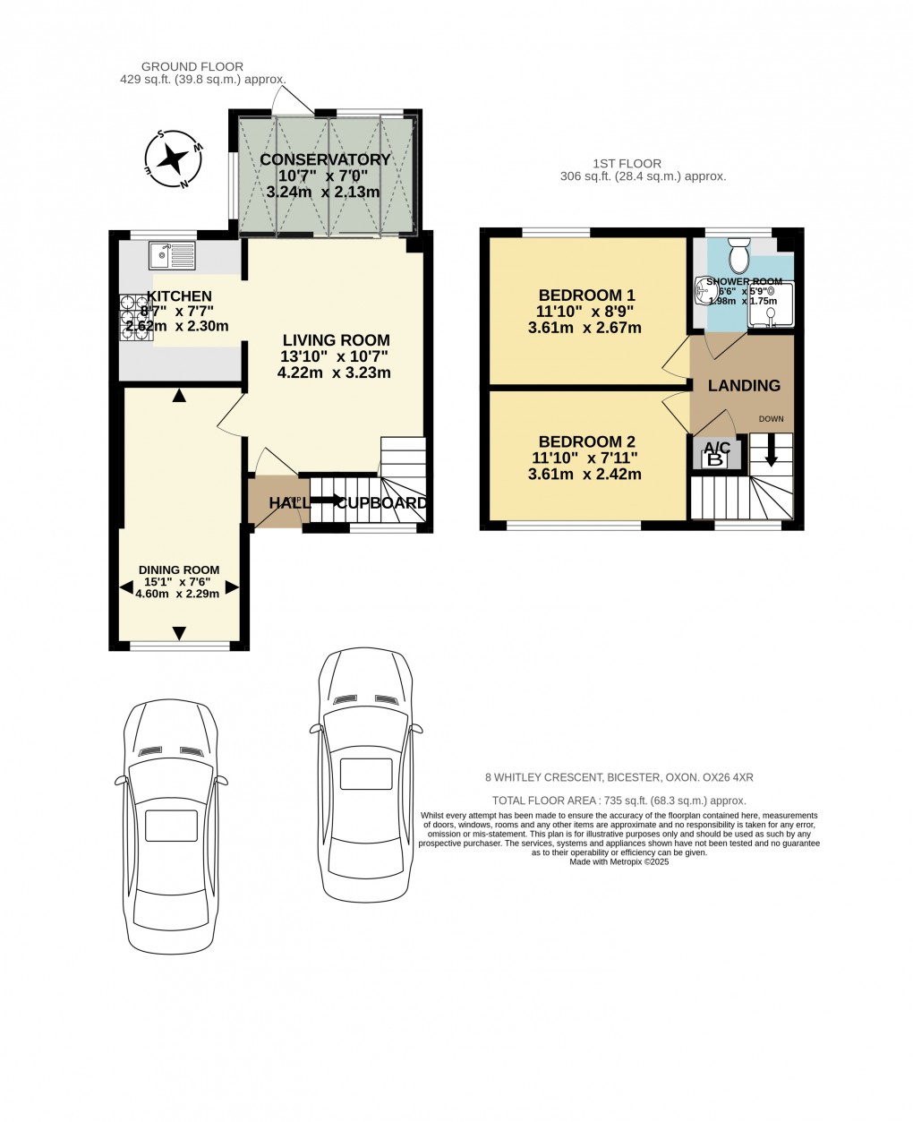Floorplan for Whitley Crescent, Bicester