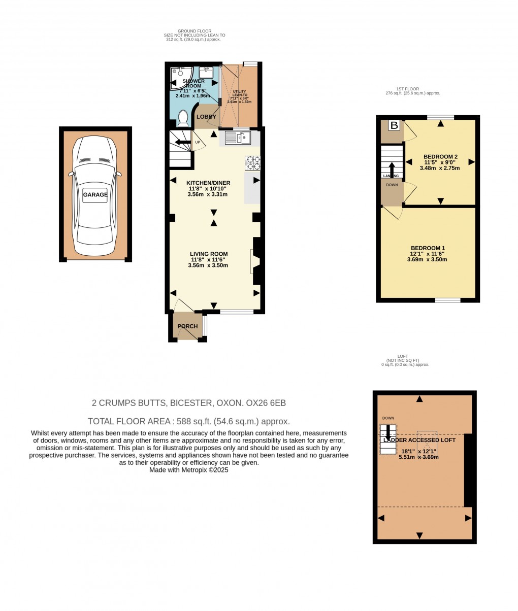 Floorplan for Crumps Butts, Bicester