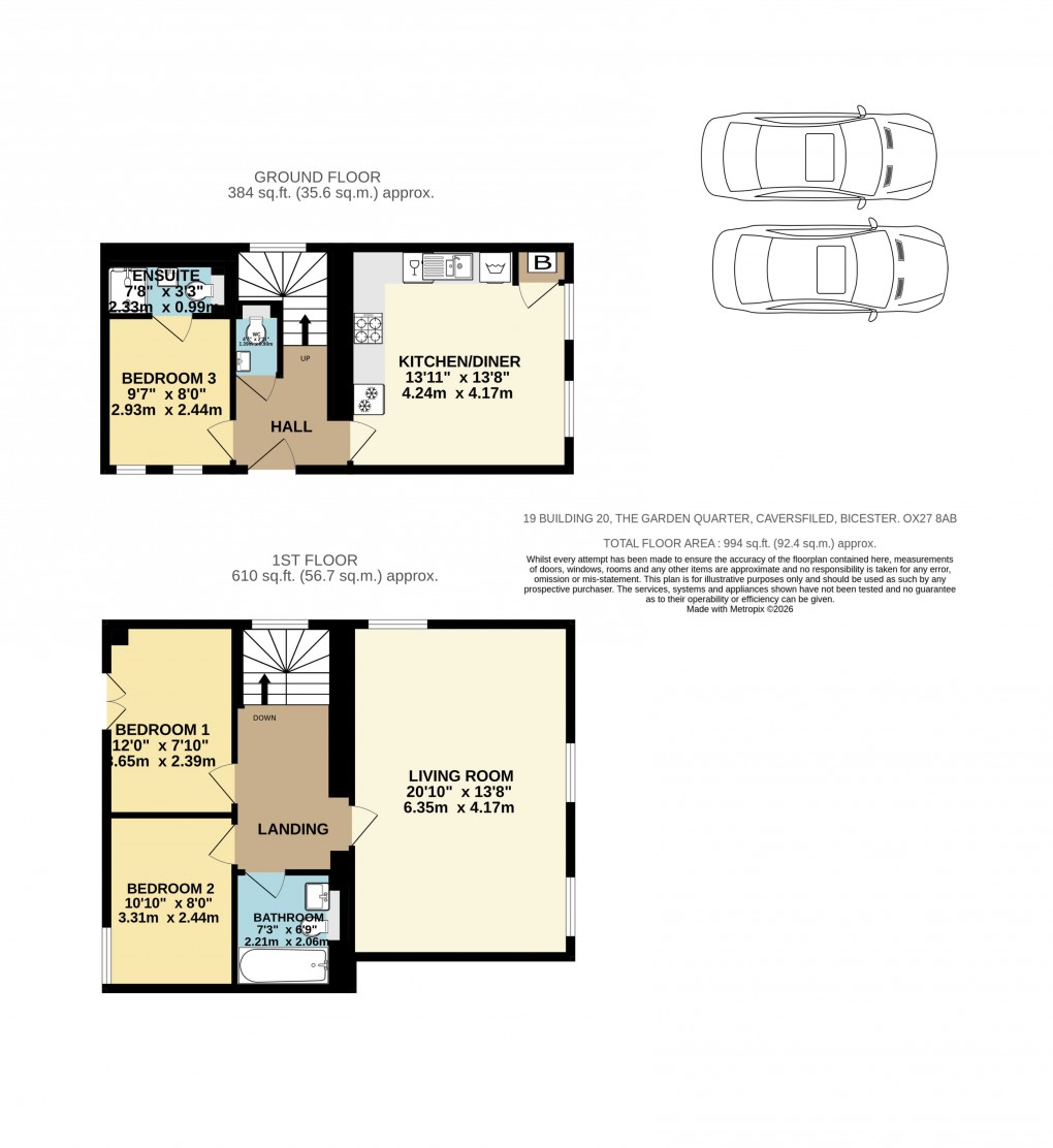 Floorplan for Building 20 Orchard Square, Caversfield, Bicester