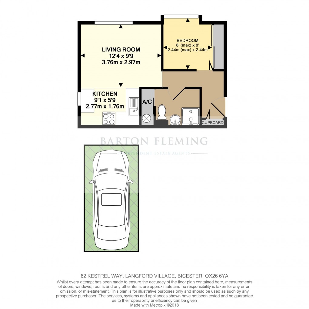 Floorplan for Kestrel Way, Bicester