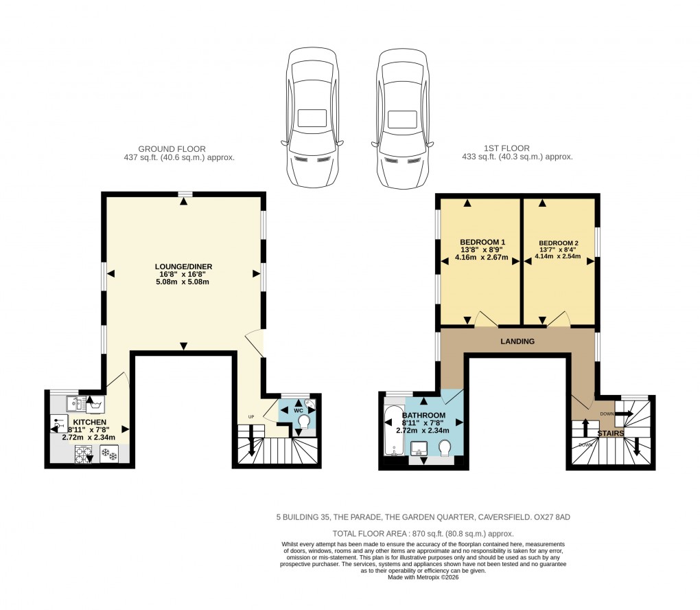 Floorplan for Building 35, The Parade, Caversfield, Bicester