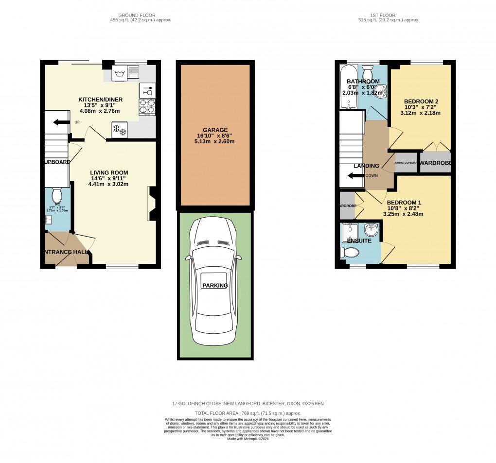 Floorplan for Goldfinch Close, Bicester