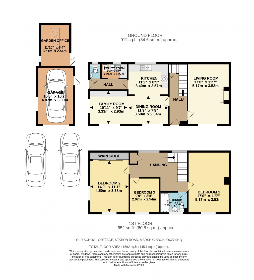 Floorplan for Church Street, Marsh Gibbon, Bicester