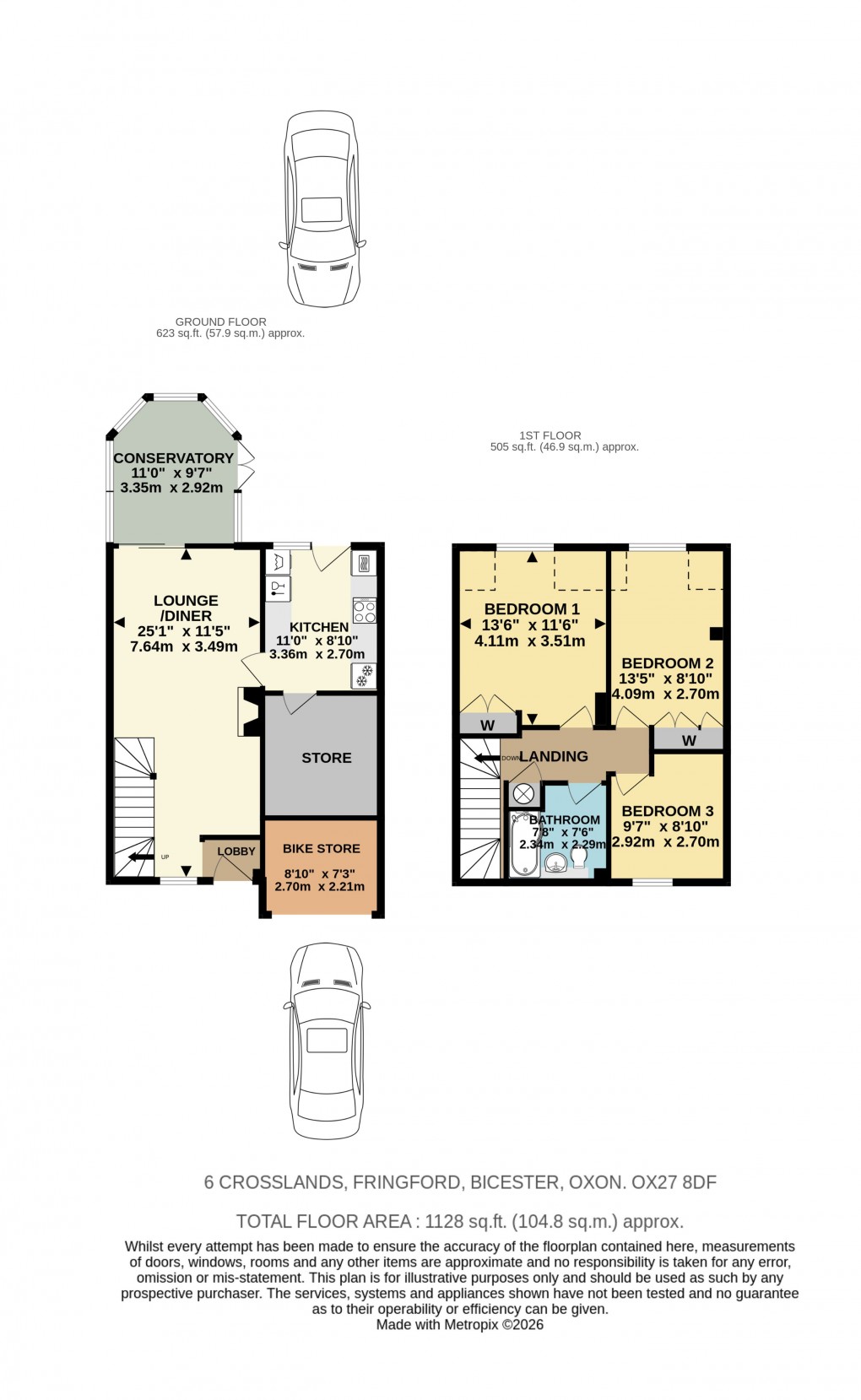 Floorplan for Crosslands, Fringford, Bicester
