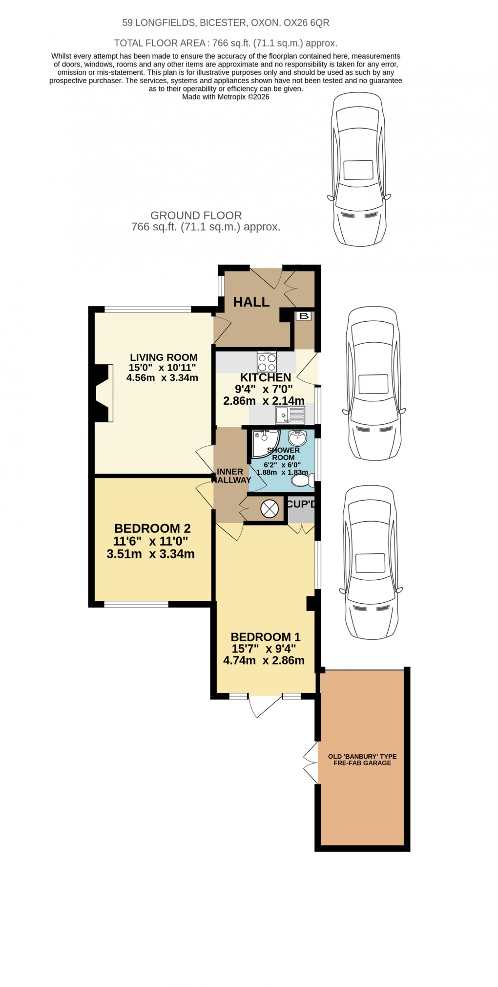 Floorplan for Longfields, Bicester