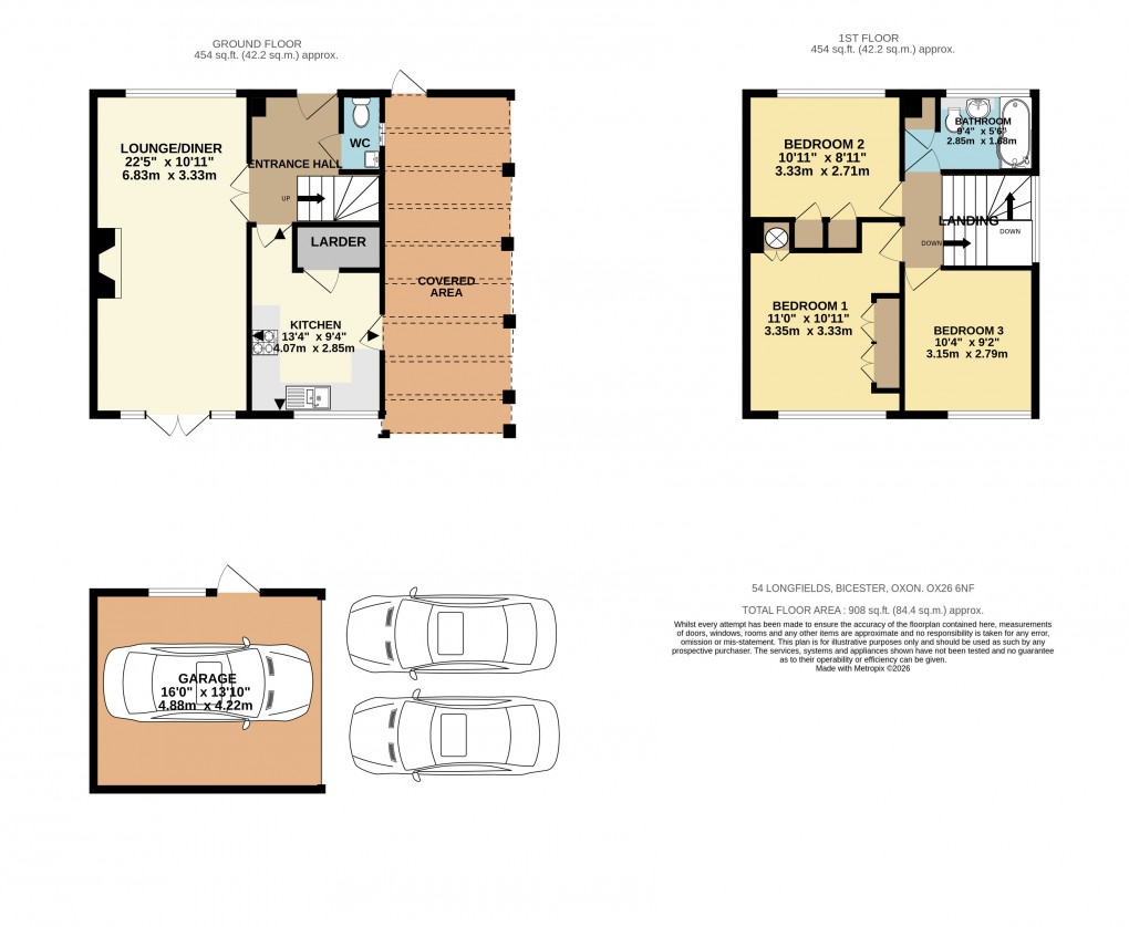 Floorplan for Longfields, Bicester