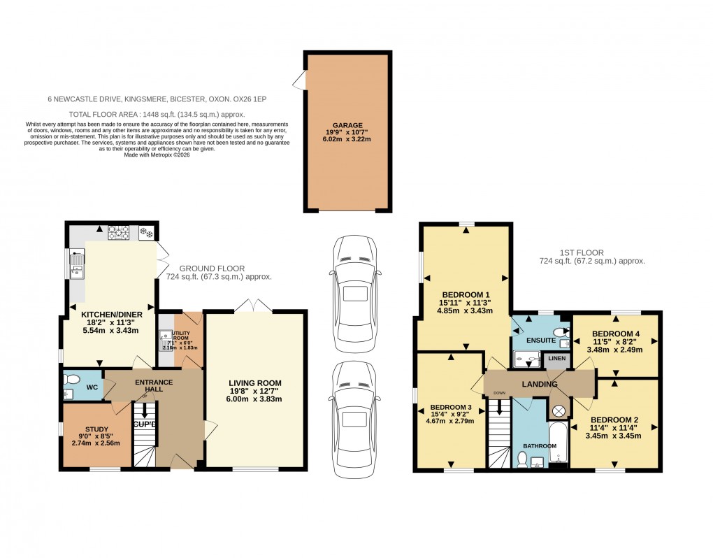 Floorplan for Newcastle Drive, Bicester