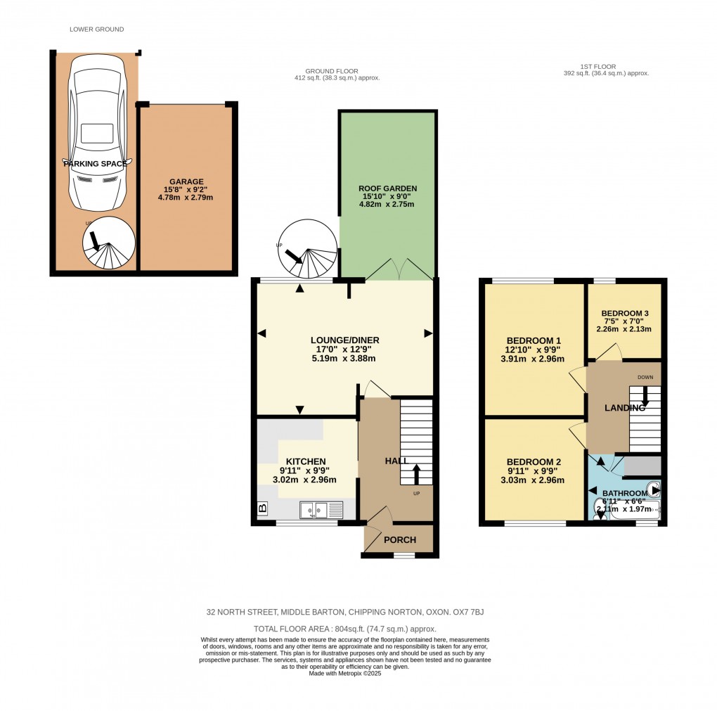 Floorplan for North Street, Middle Barton, Chipping Norton