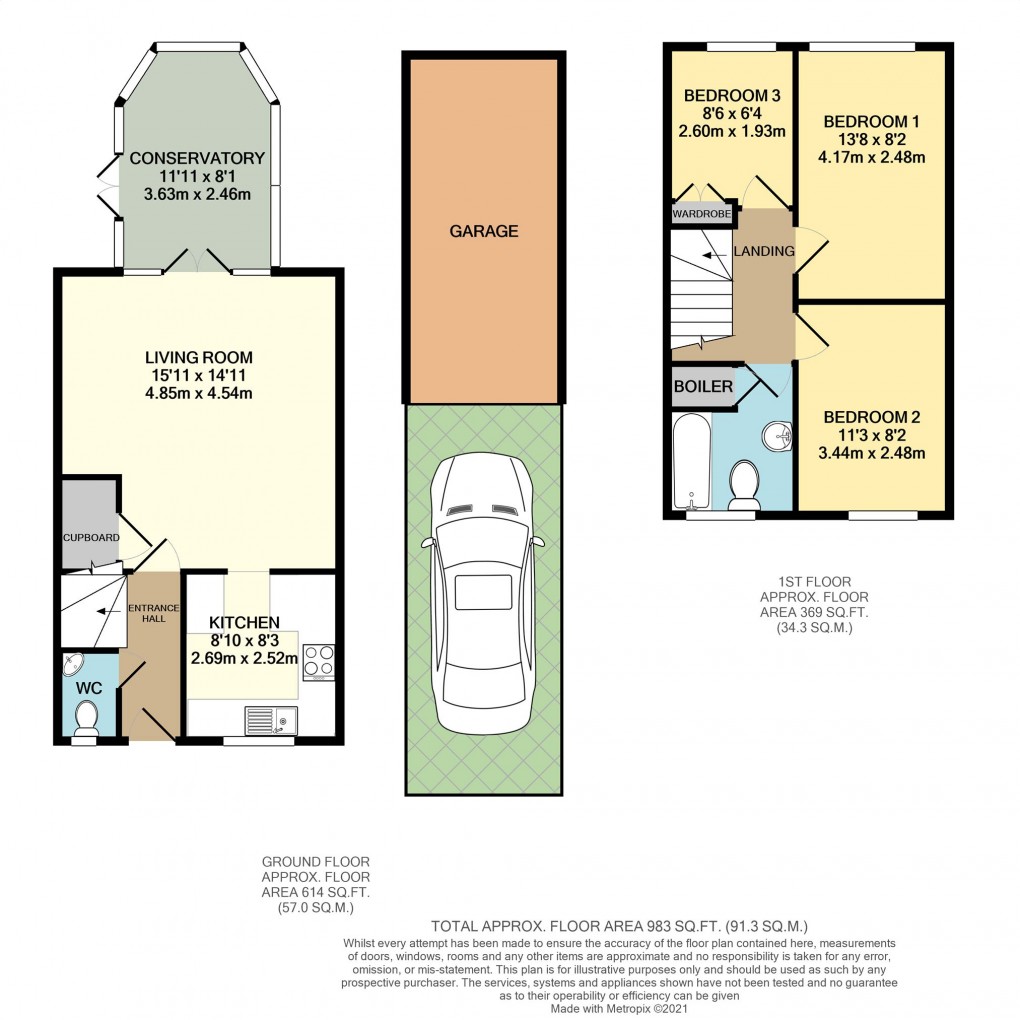 Floorplan for Kingfisher Way, Bicester