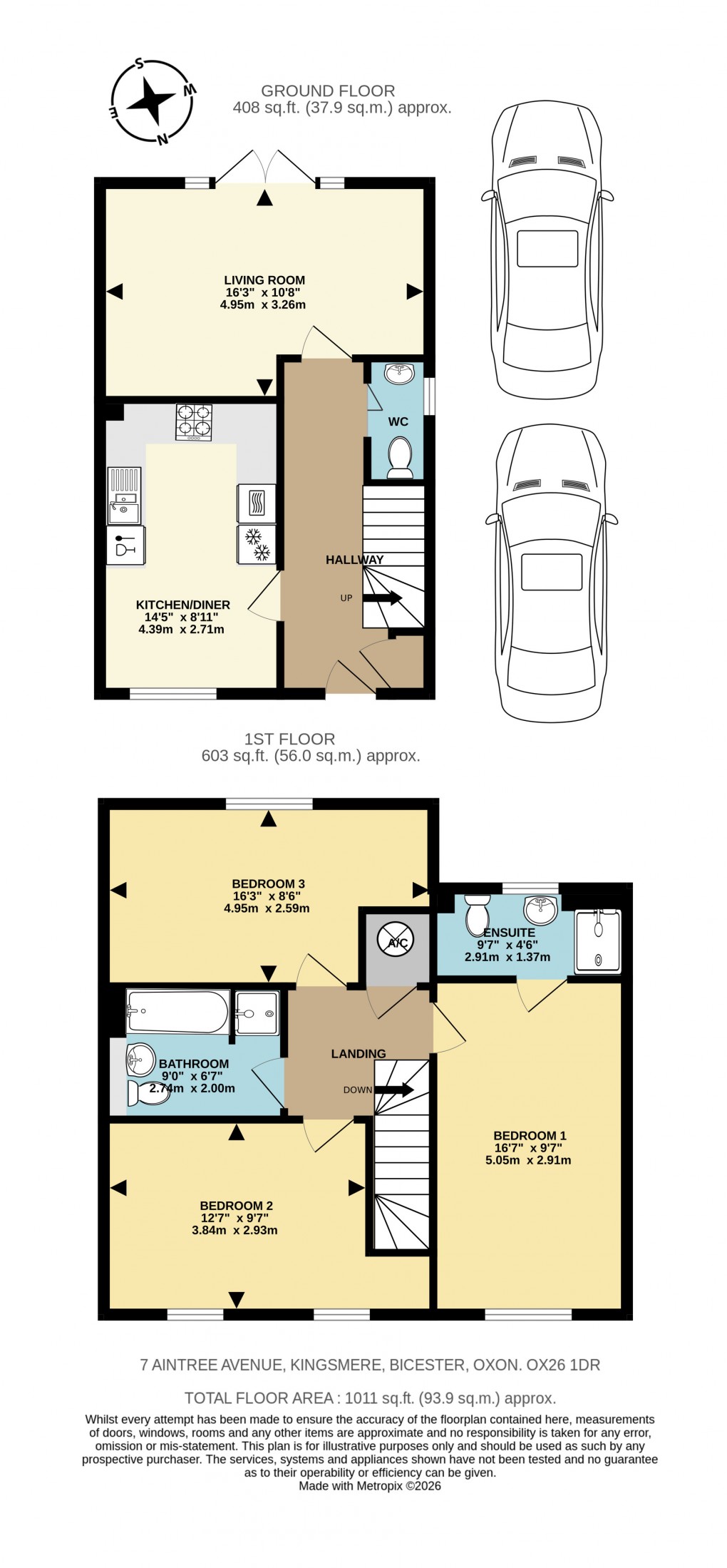 Floorplan for Aintree Way, Bicester
