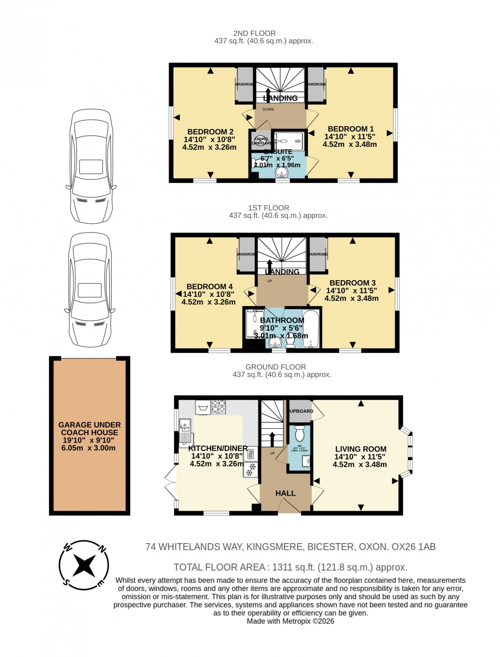 Floorplan for Whitelands Way, Bicester