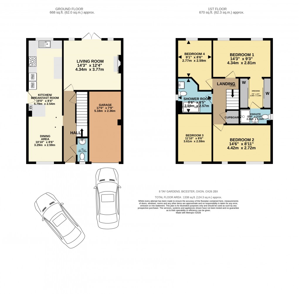 Floorplan for Tay Gardens, Bicester