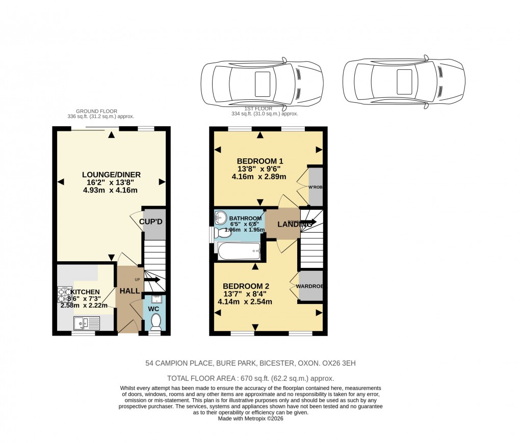 Floorplan for Campion Place, Bicester