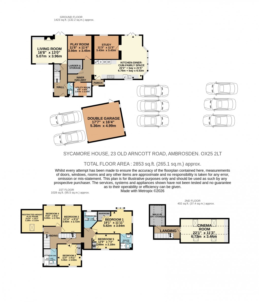 Floorplan for Old Arncott Road, Ambrosden, Bicester