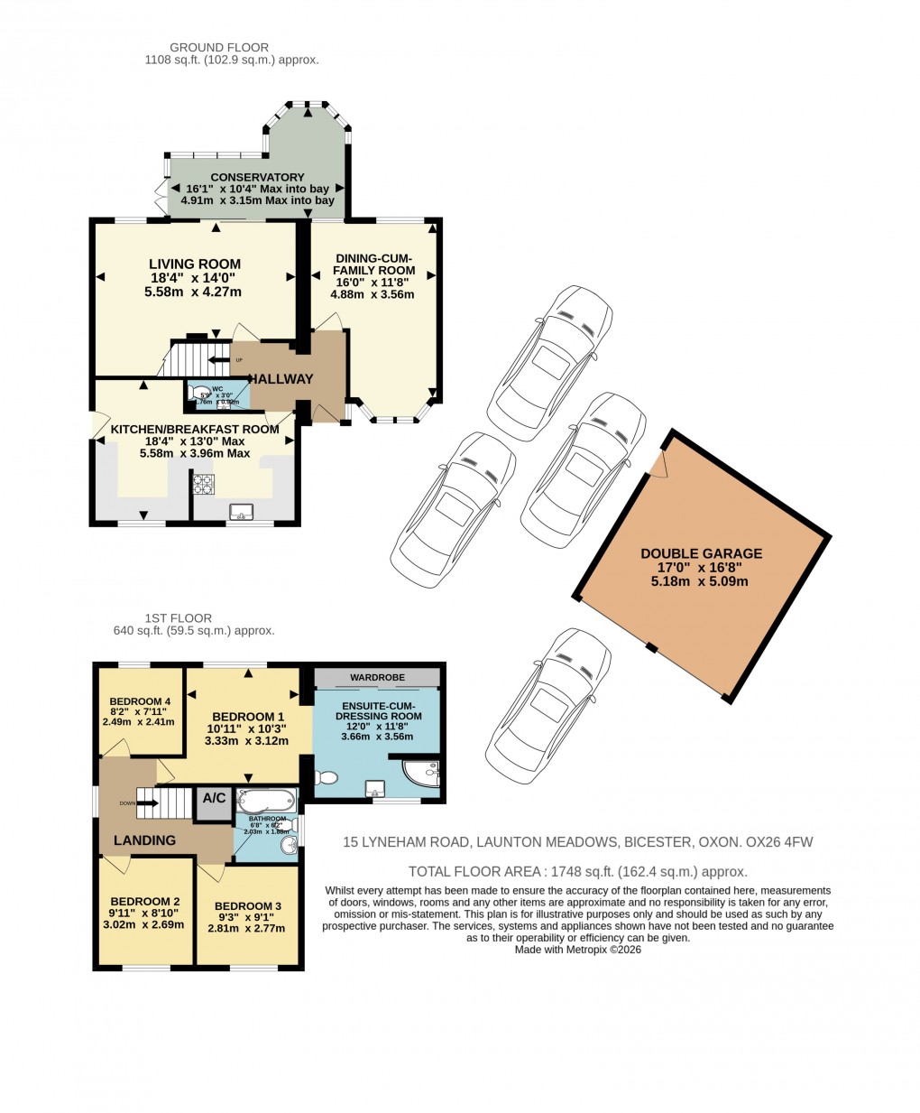 Floorplan for Lyneham Road, Bicester