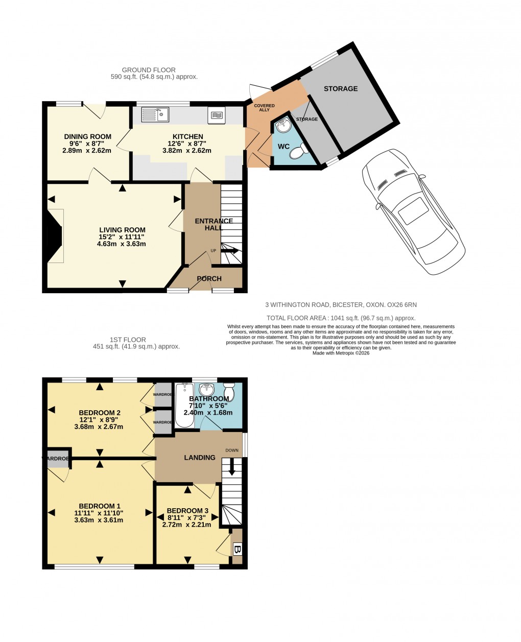 Floorplan for Withington Road, Bicester