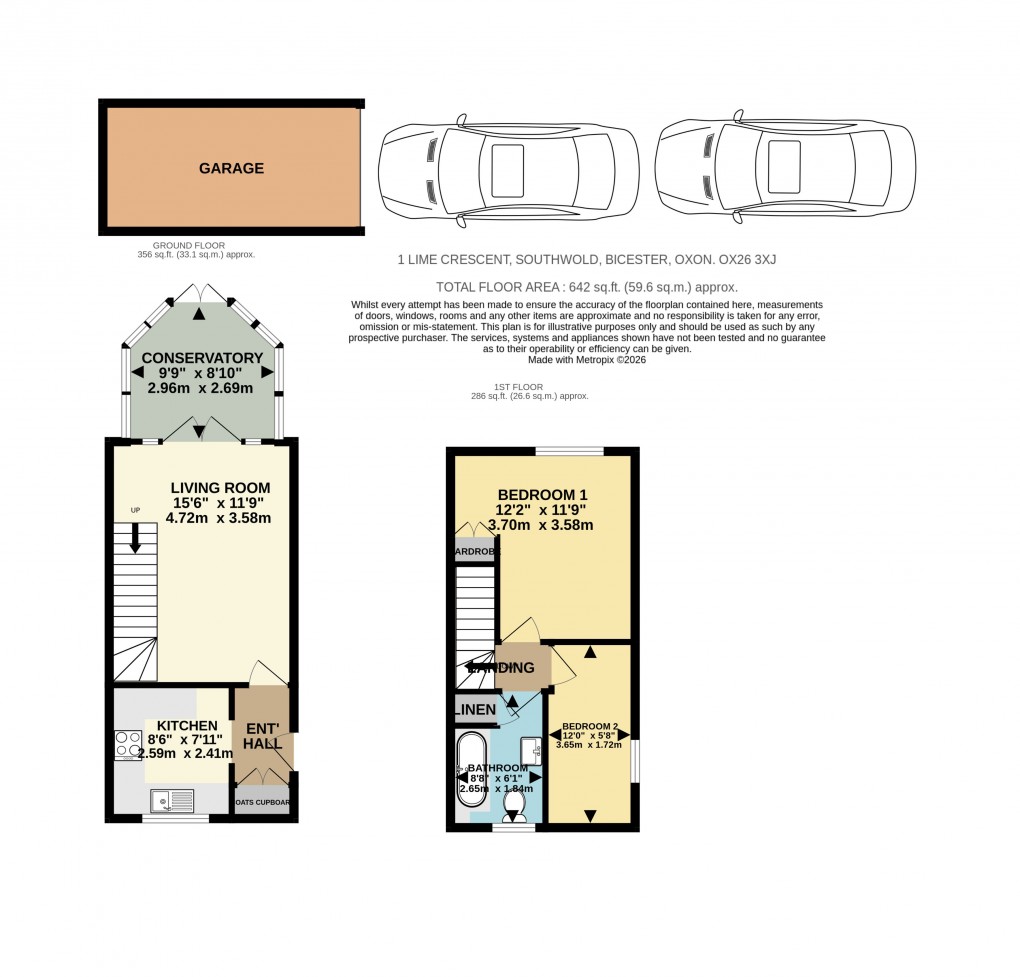 Floorplan for Lime Crescent, Bicester