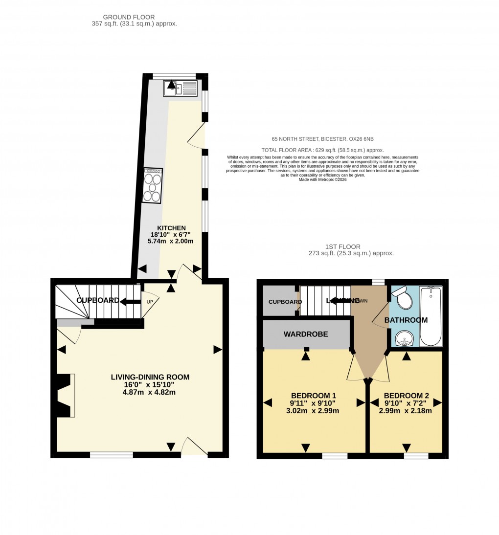 Floorplan for North Street, Bicester