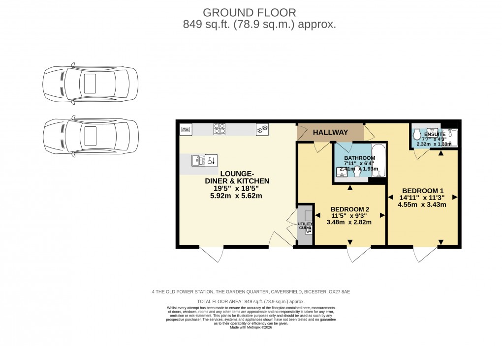 Floorplan for The Old Power Station, Trenchard Lane, Caversfield, Bicester