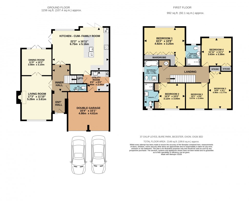 Floorplan for Oxlip Leyes, Bicester