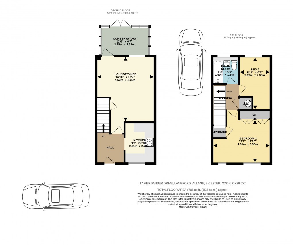 Floorplan for Merganser Drive, Bicester