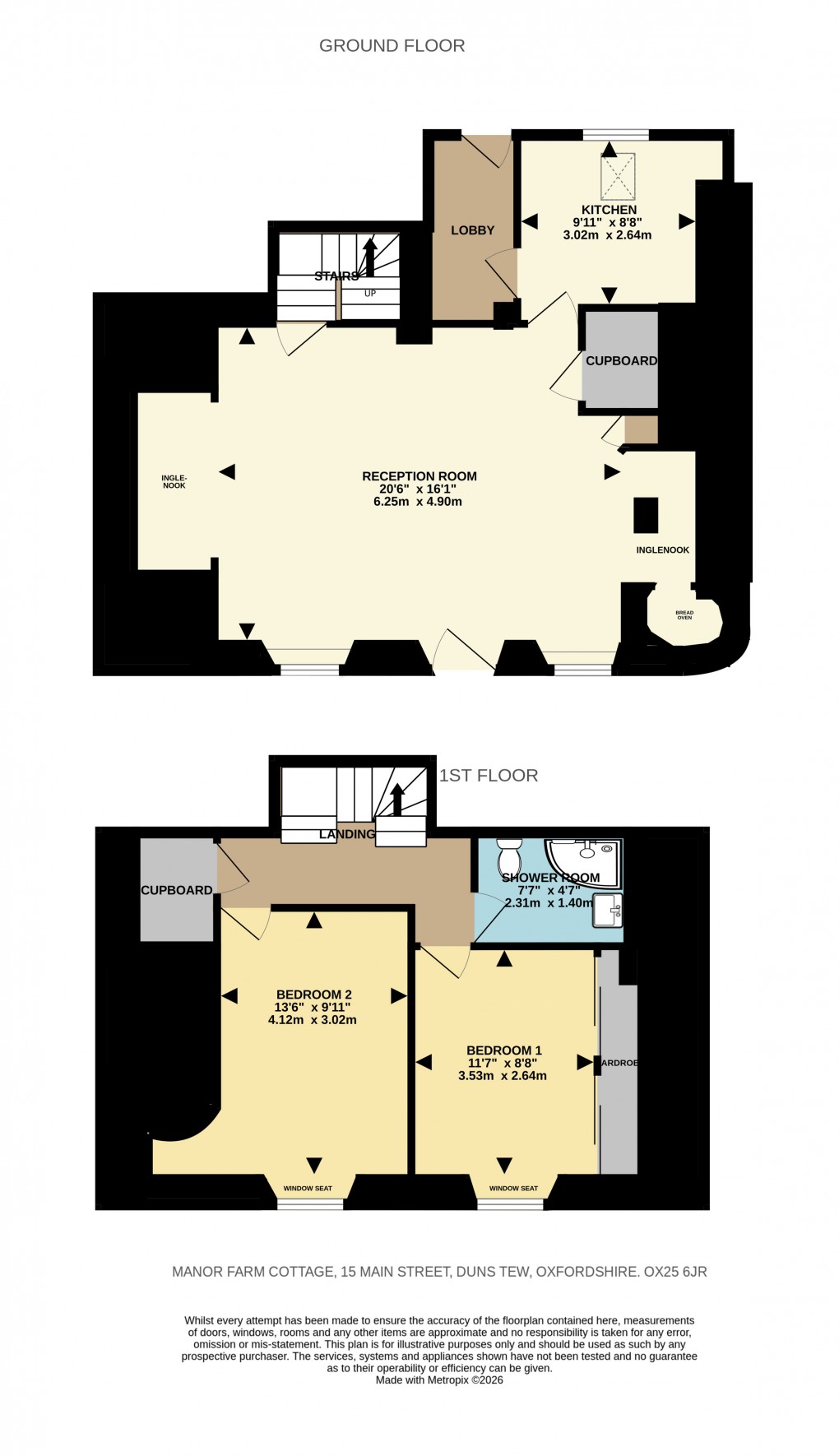 Floorplan for Duns Tew, Bicester