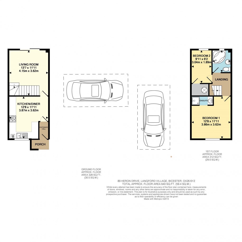 Floorplan for Heron Drive, Bicester