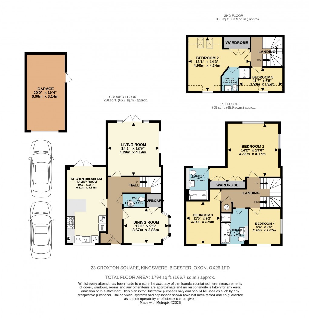 Floorplan for Croxton Square, Bicester